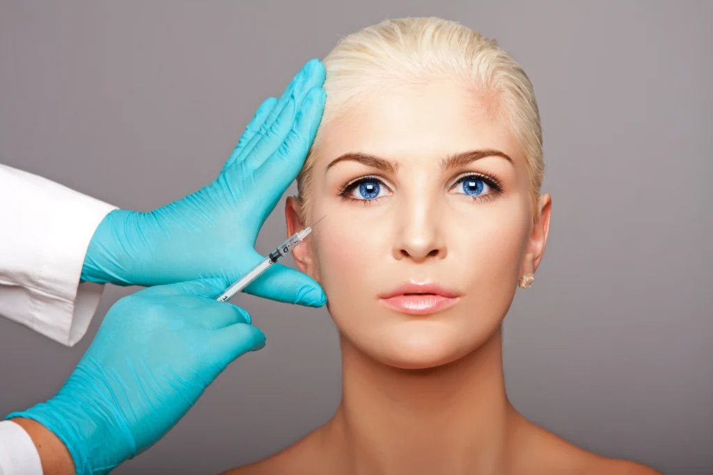 Woman receiving Botox injection for wrinkle reduction | Medical Spa in Reno, NV | Magnetic Aesthetics