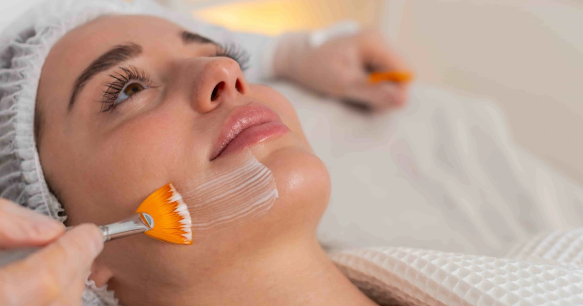 Woman receiving a ZO® 3-Step Peel treatment at Magnetic Aesthetics in Reno, NV